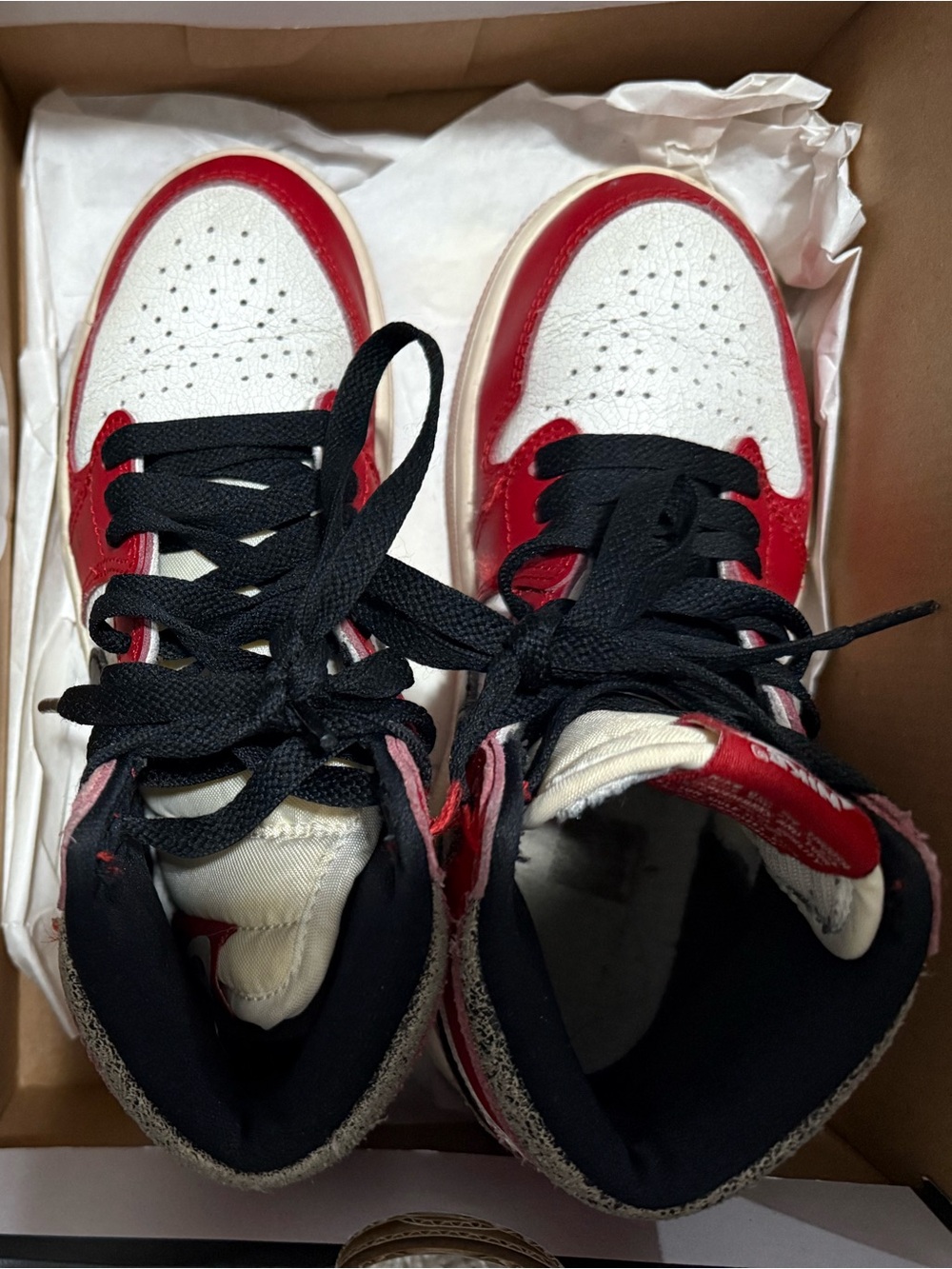 Jordan 1 Retro High OG in White, Red and Black